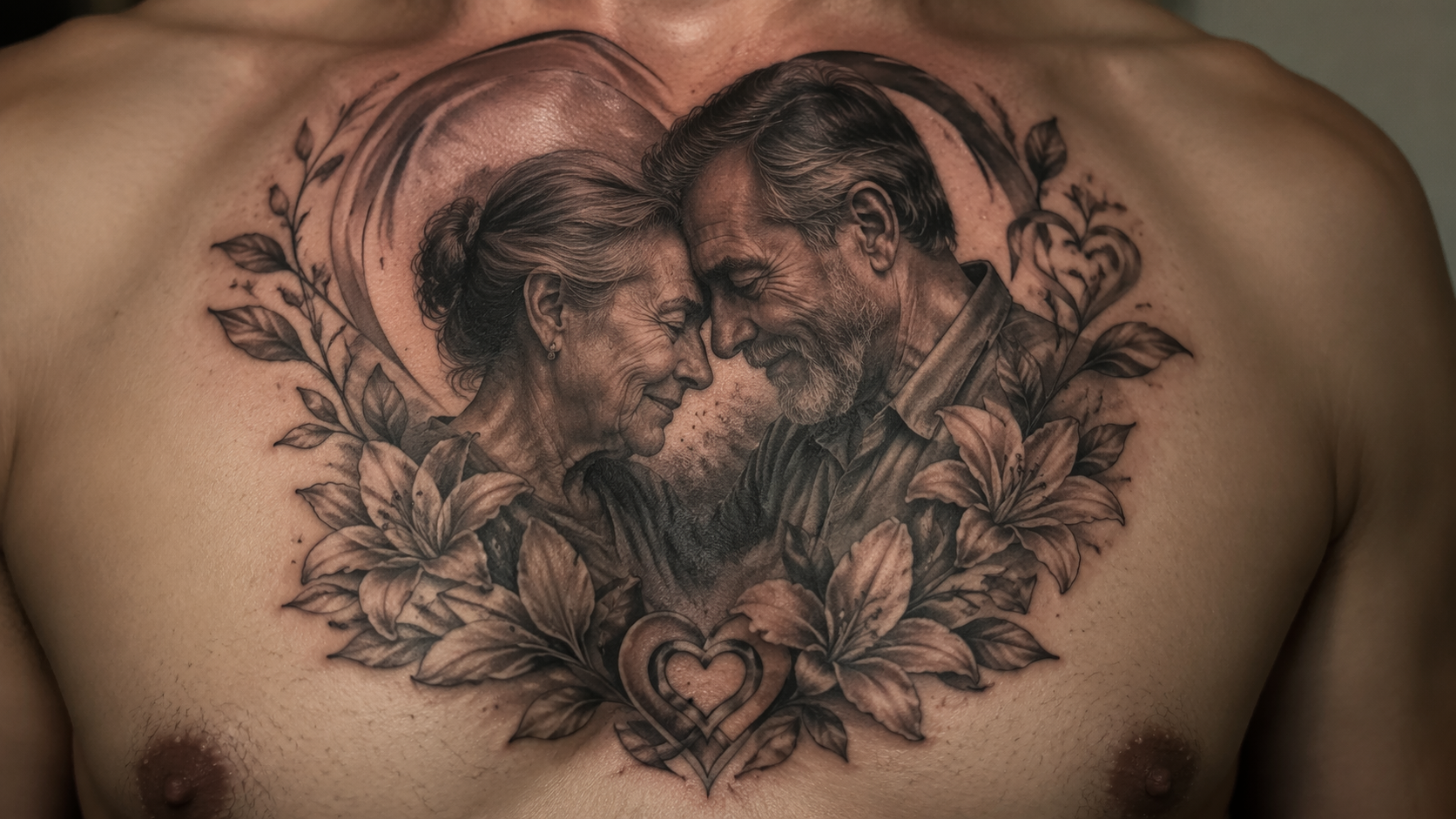 Dreamina mom and dad Tattoo AI Prompt 16:9 hero image