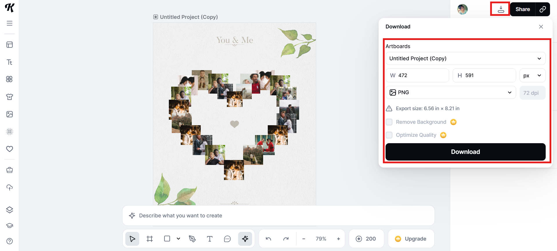 Lưu hình ảnh cuối cùng