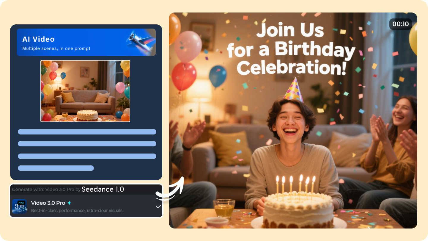 créateur de vidéos d'invitation d'anniversaire