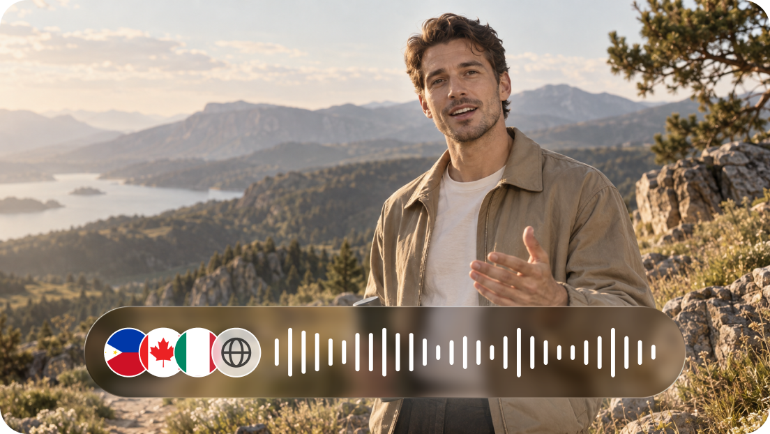 Create matching music, voiceovers, and sound automatically