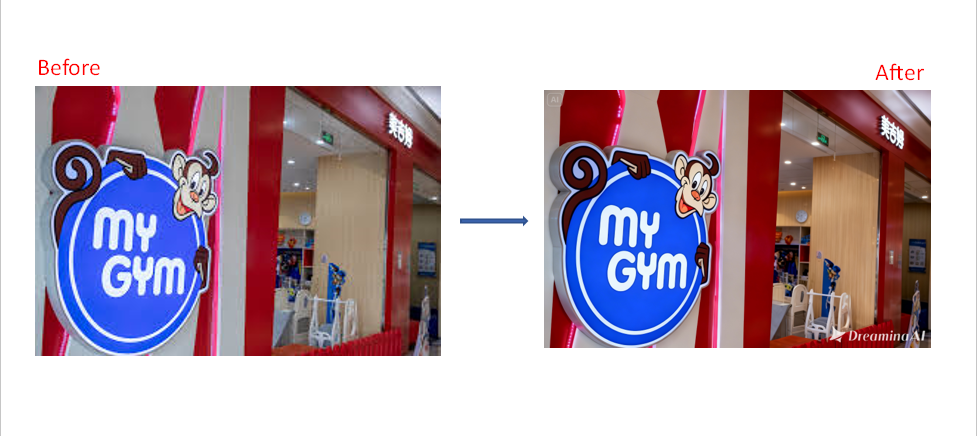 HD logo upscaling