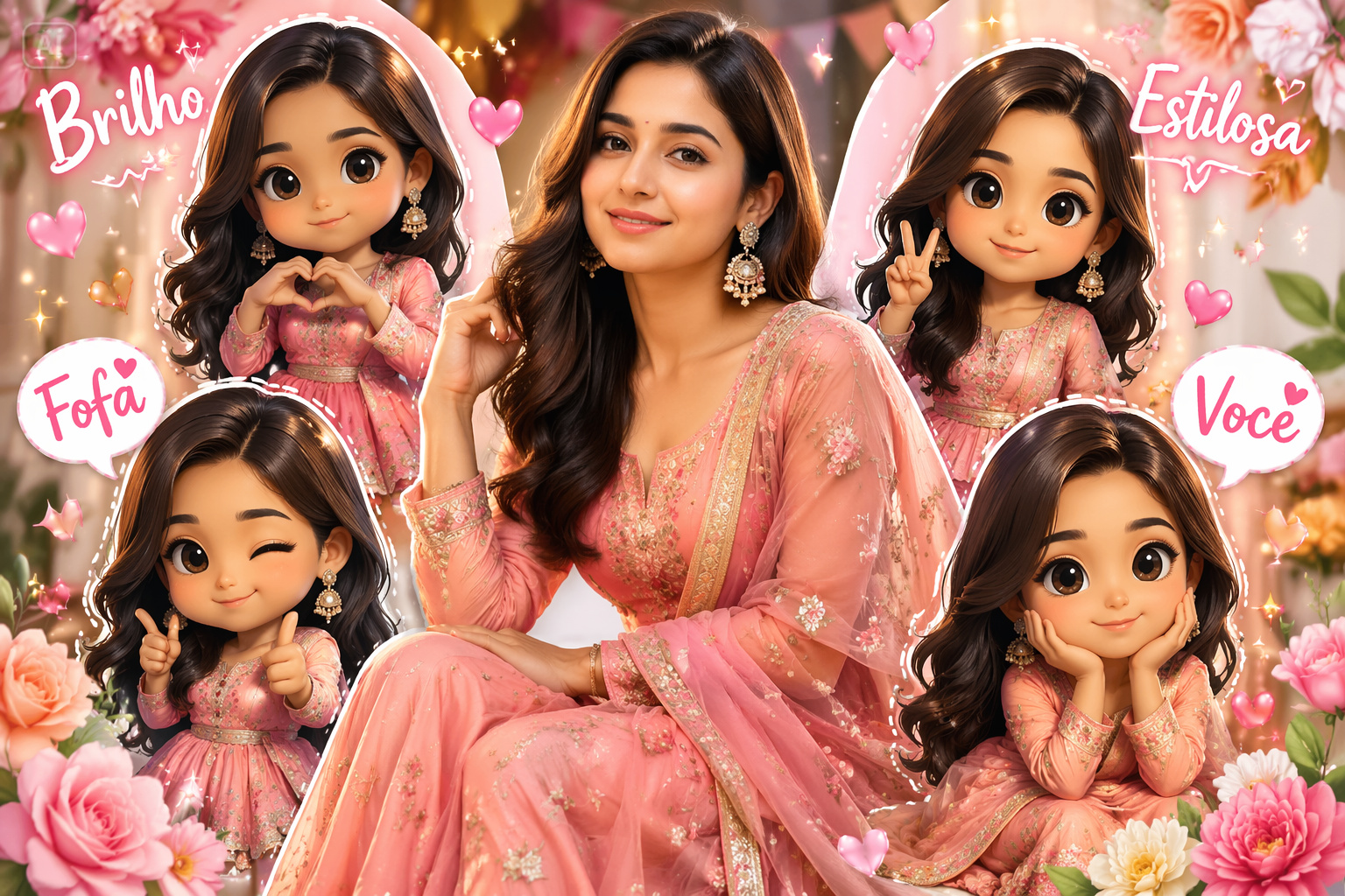 Caracteristici Chibi Cartoon Style AI Photo Editing Prompts
