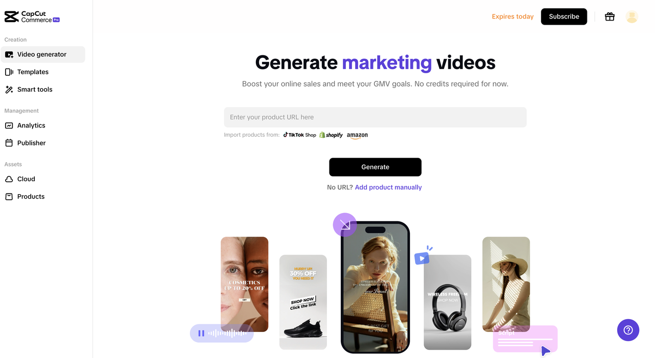Pippit interface