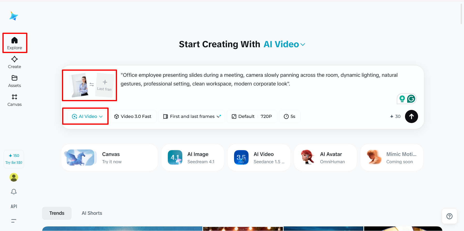 Utilisation de l'outil IA image-vidéo dans Dreamina