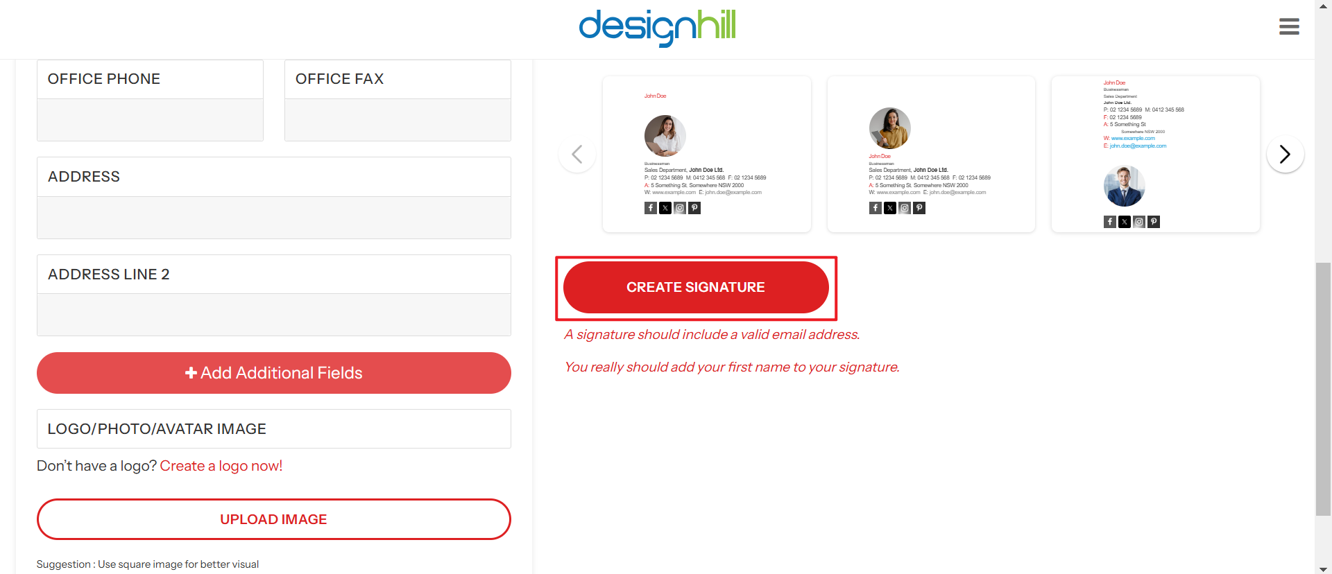 I-download ang iyong libreng disenyo ng lagda sa email ng kumpanya