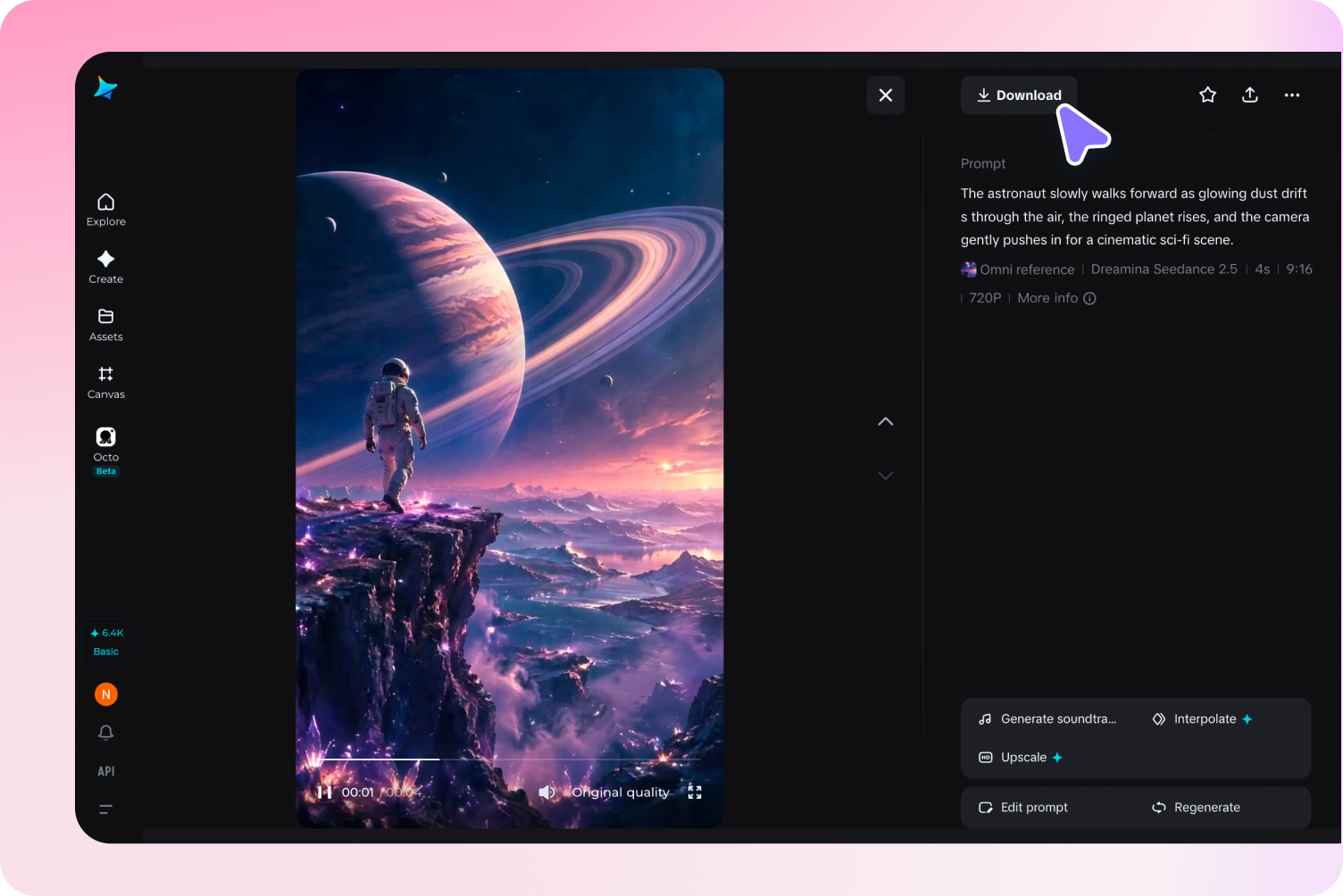 Preview and download