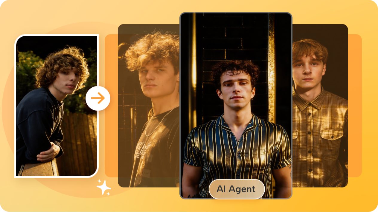 Oscurece varias fotos de forma inteligente con Agente de IA