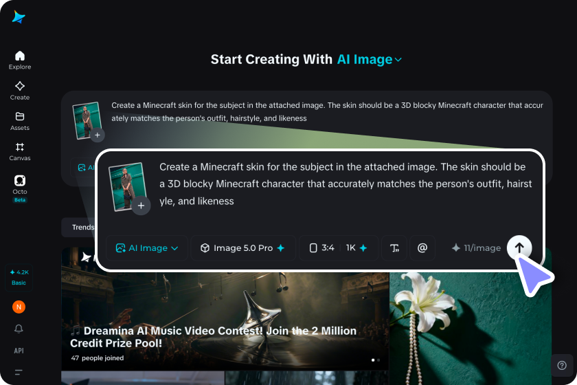 upload your photo or write text