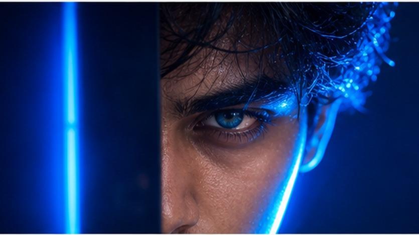 Blue Background Eyes Photo Editing Contoh Prompts 3