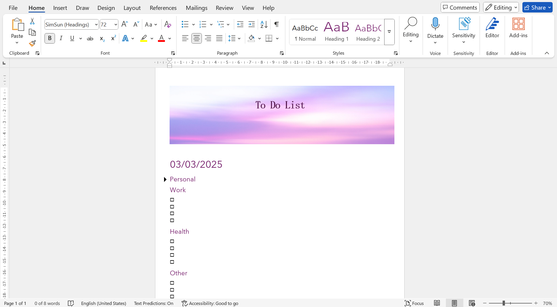 How to do a to do list