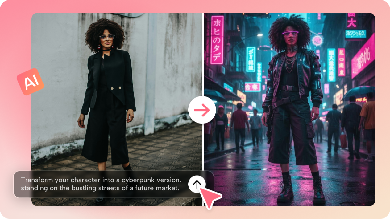 Convert portrait to cyberpunk style
