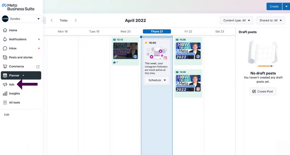 Utiliser un calendrier de contenu