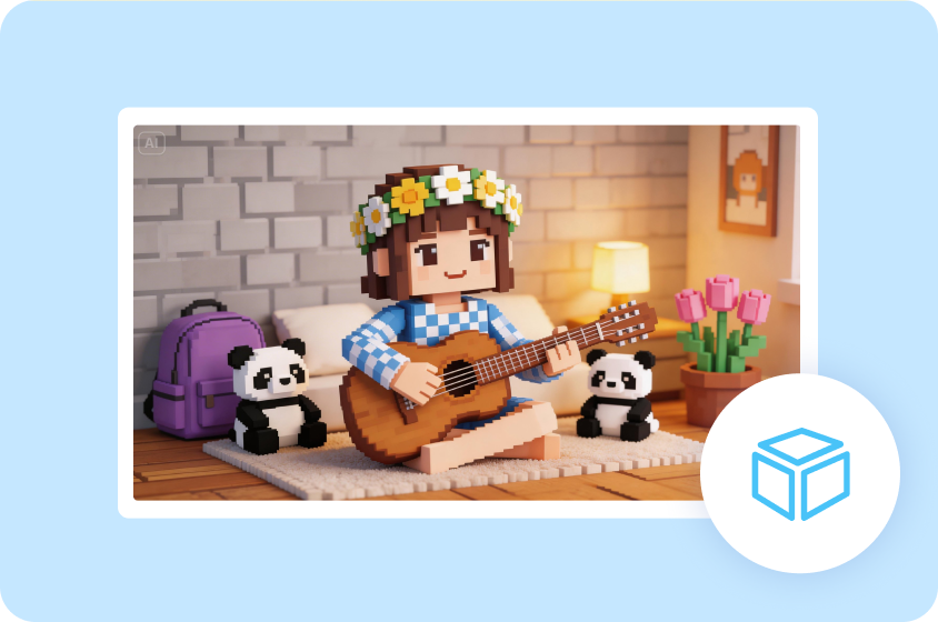 Penjana imej gaya seni blok Roblox