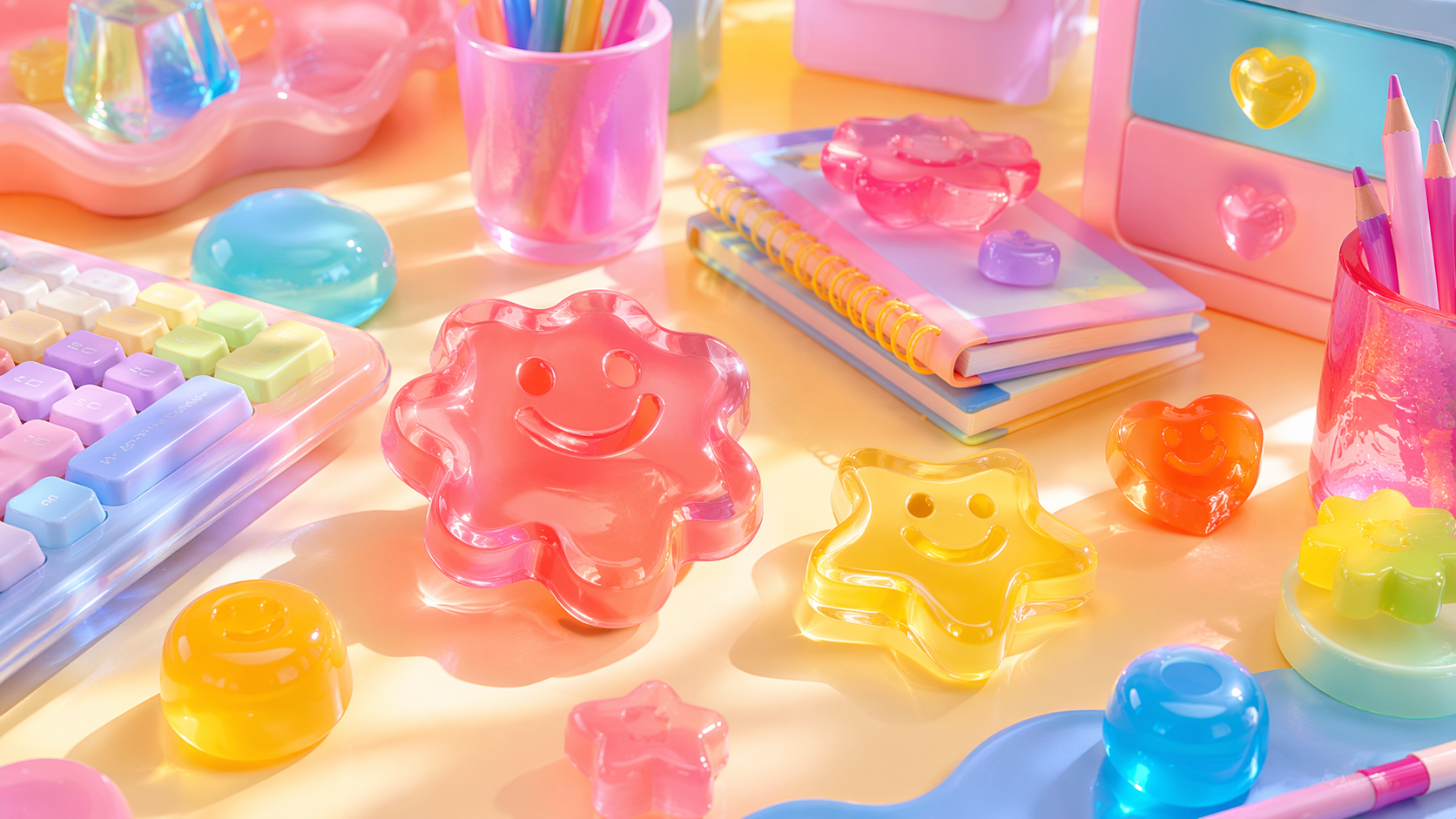 Dreamina kidcore filter prompt example 4: Playground Object Flat Lay