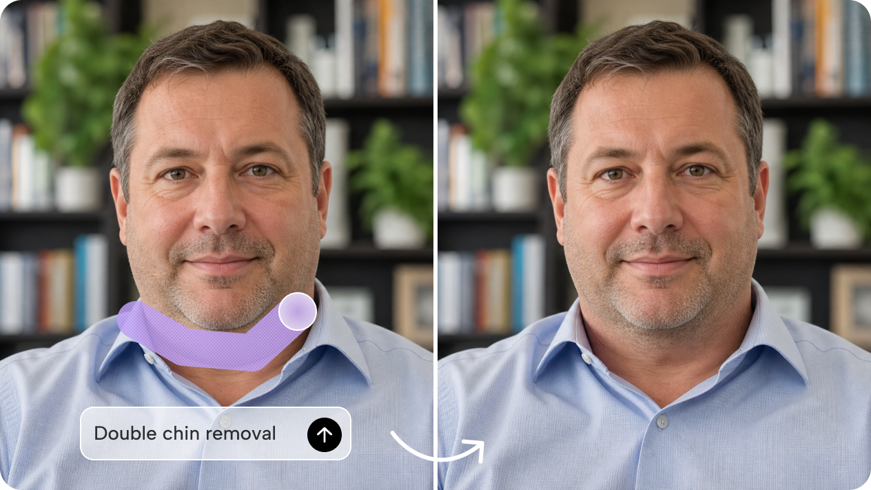 Polish every portrait with one-click refinement