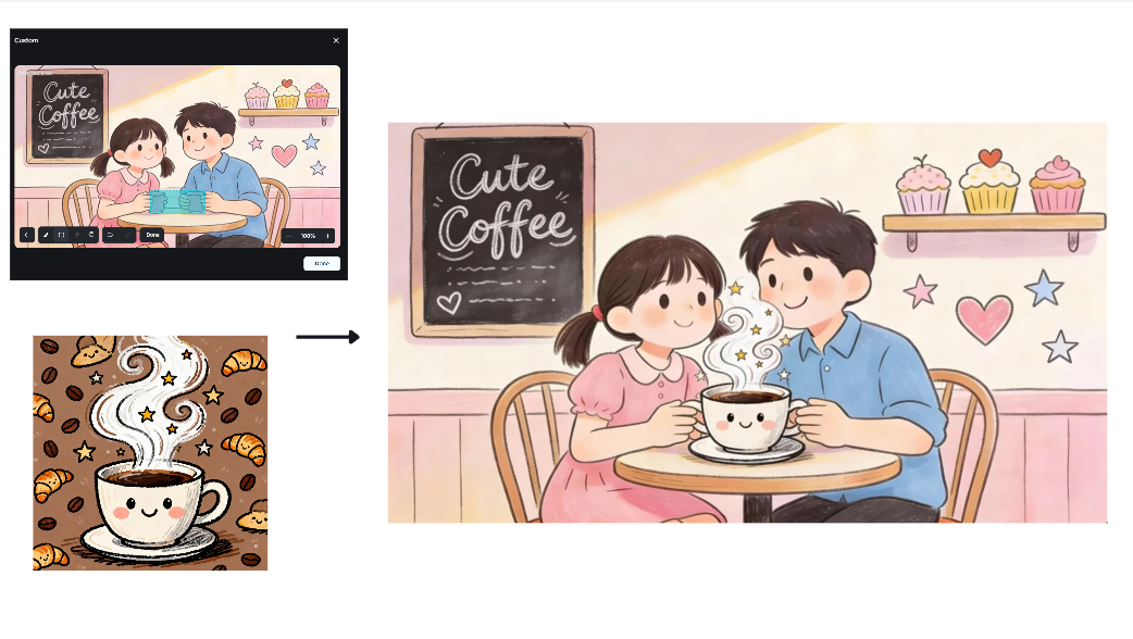 Dreaminaのインタラクティブな編集機能
