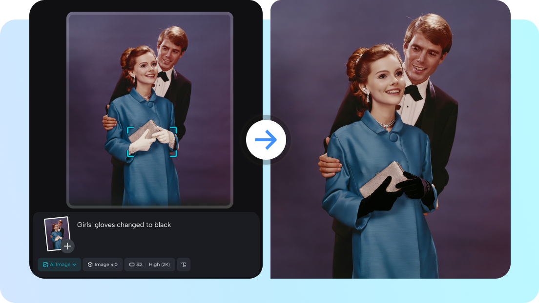 kleur een exact gebied in met interactieve bewerking