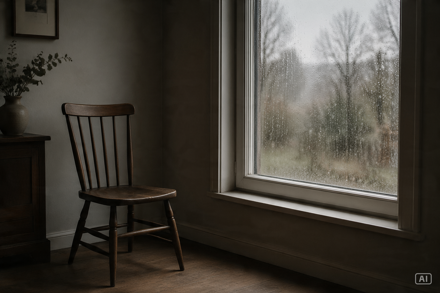 Empty chair aesthetic image generated by Pippit