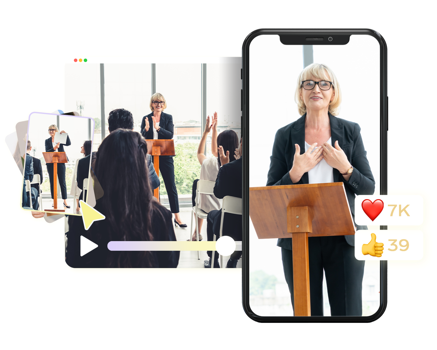 Trình tạo video lời chứng thực miễn phí