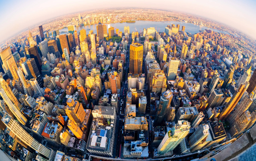Fisheye effect