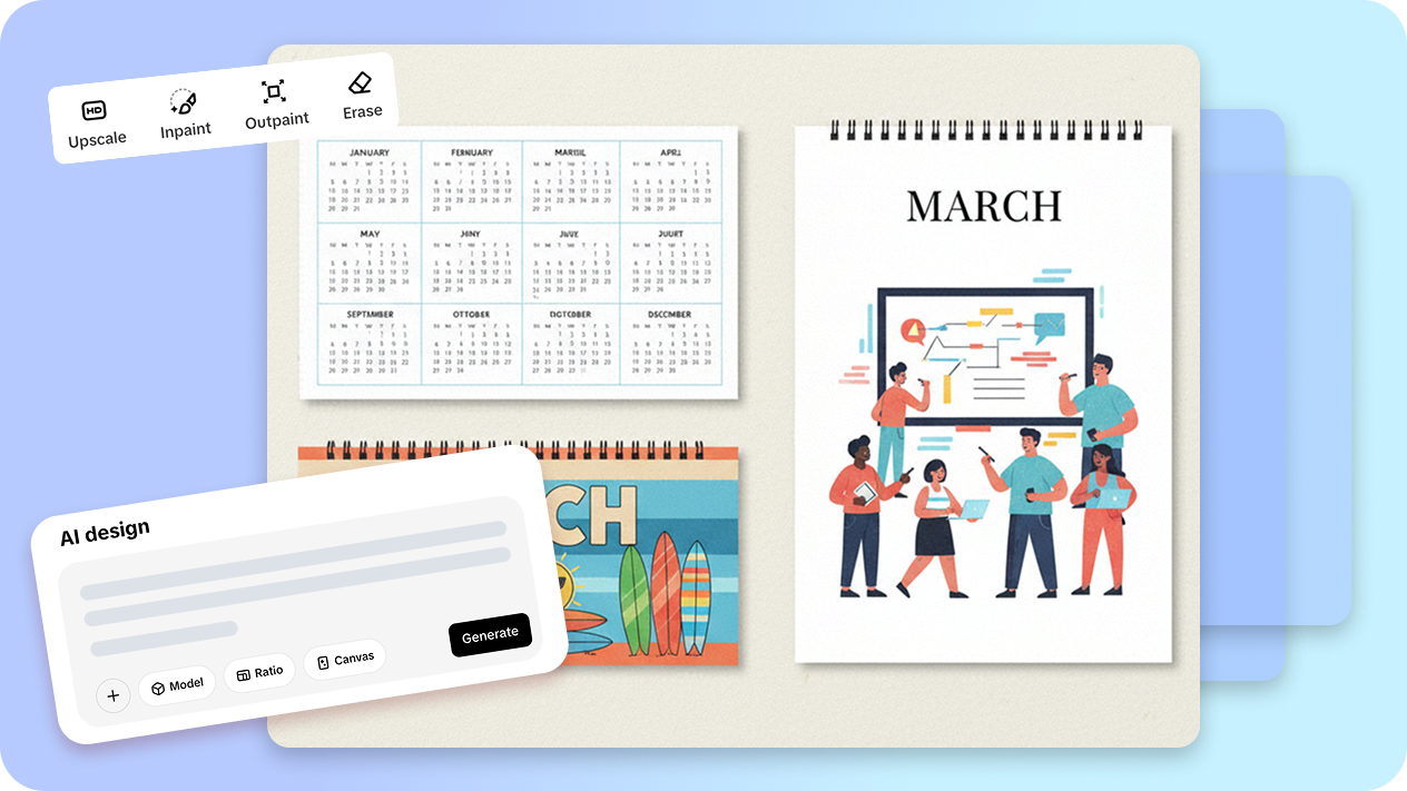 Faites la promotion de votre marque dans la conception du calendrier