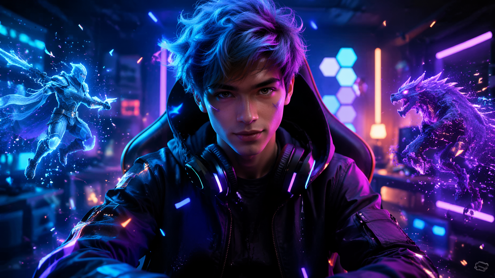 Dreamina AI gamer filter hero image