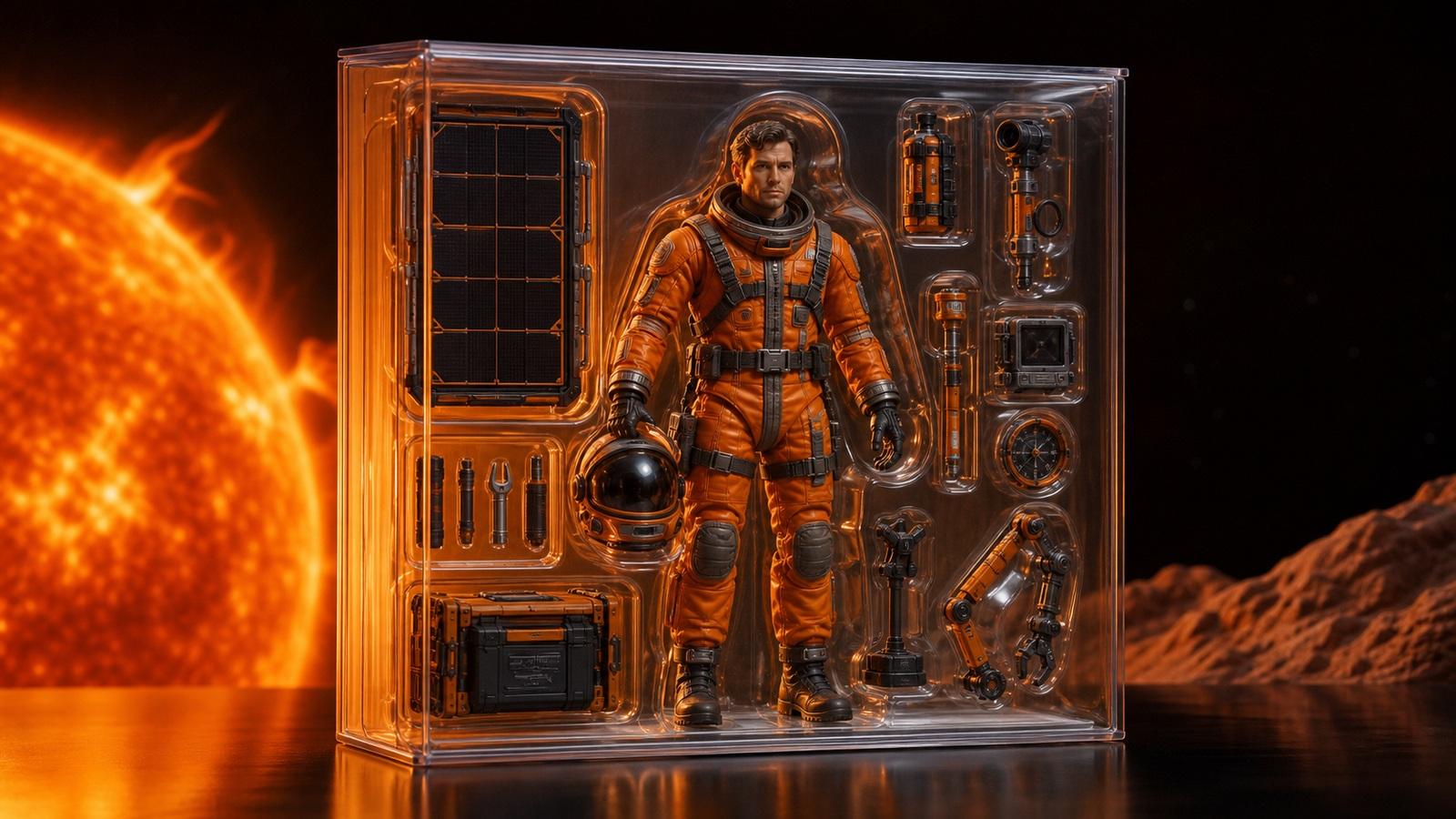 Action Figure Nagpo-prompt ng larawan ng bayani