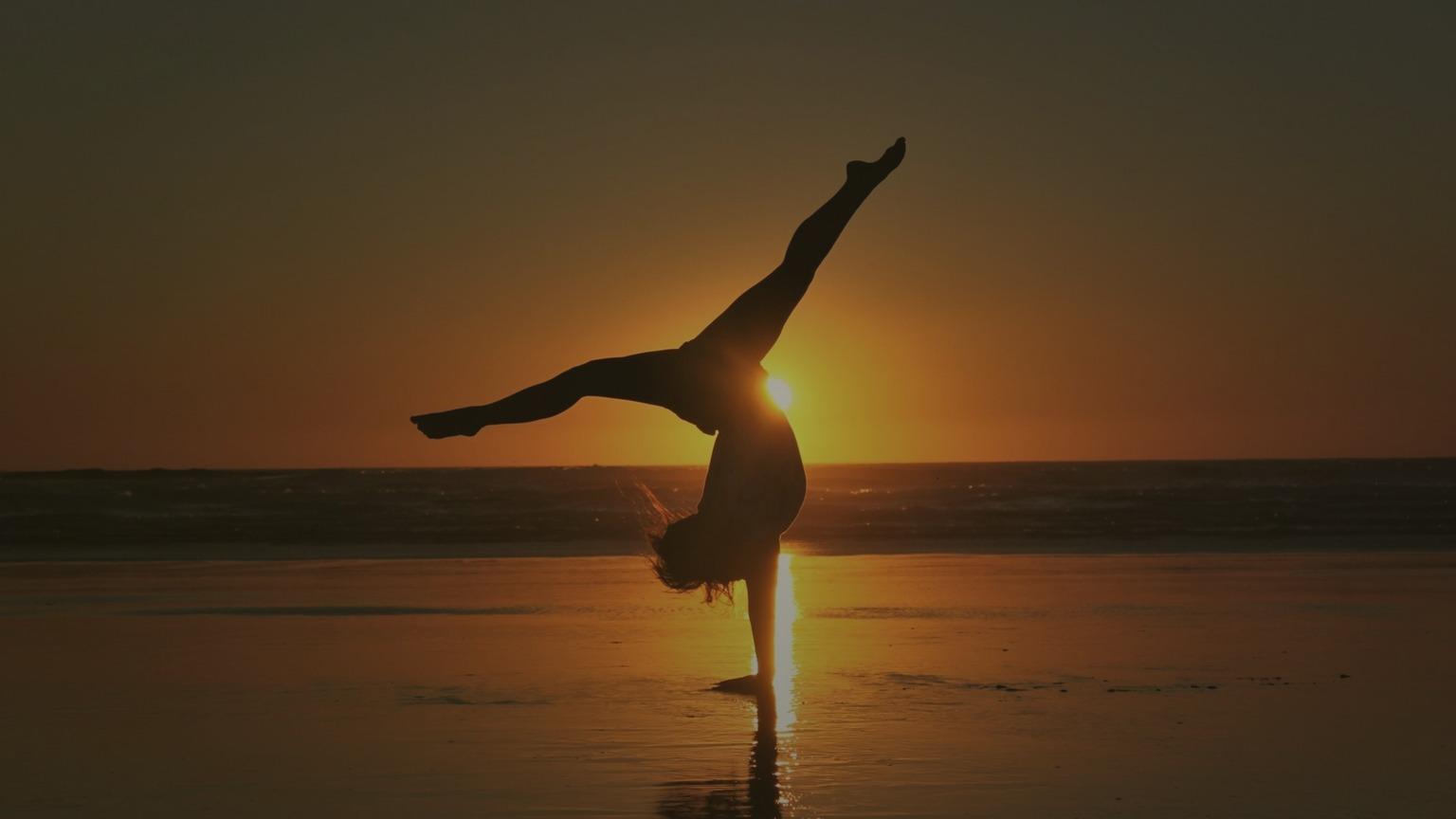Silhouette dancer created with Dreamina AI dance generator