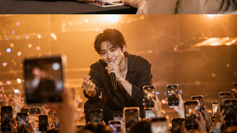 AI Celebrity Fan Meeting Effetto prompt 3 originale 16: 9 visivo