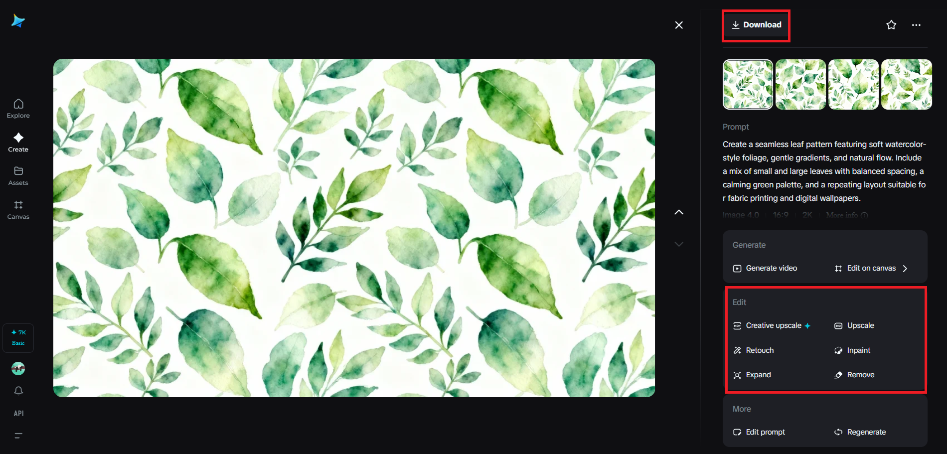 Polish your favorite pattern and download the final version
