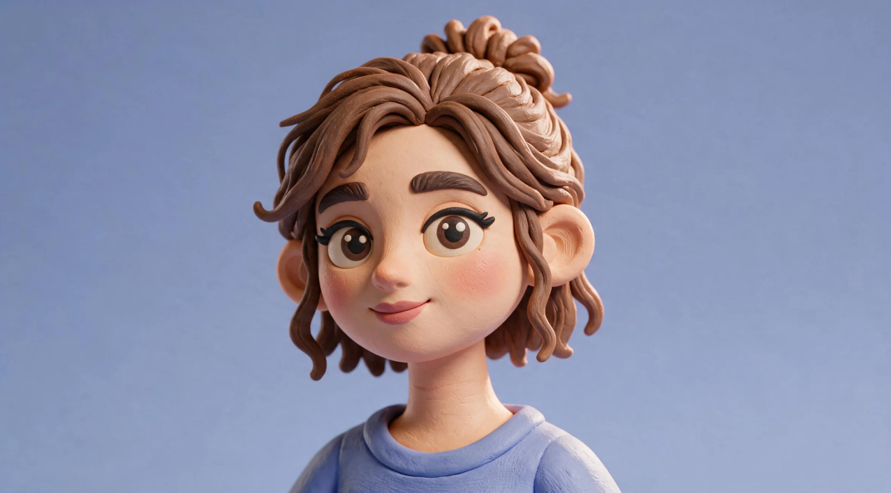 Clay character portrait