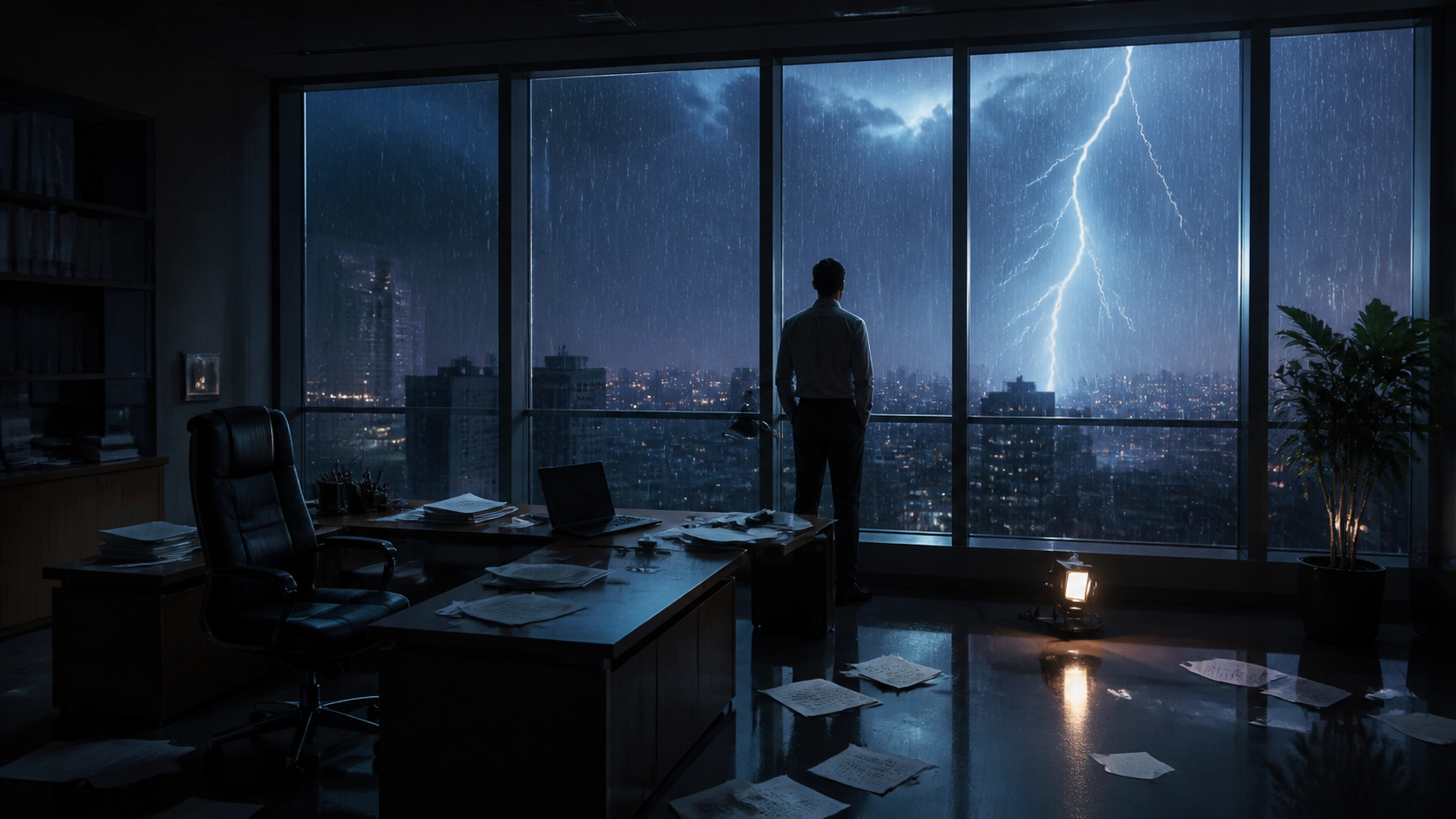 Exemple d'invite vidéo IA de Disaster Office 3 - Plan d'établissement à l'échelle du Disaster Office