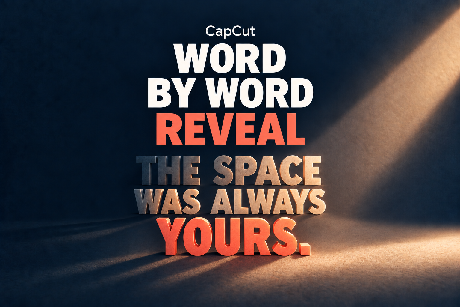 Word-by-Word Text Reveal With Separate Layers | CapCut