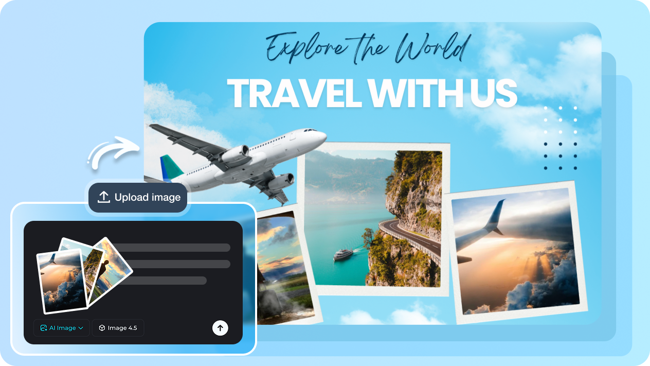 Transformez les photos en une conception de voyage personnalisée