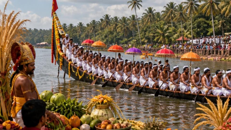 Onam Celebration CapCut Template - eine farbenfrohe letzte Enthüllung des Onam-Festes und der Dekorationen