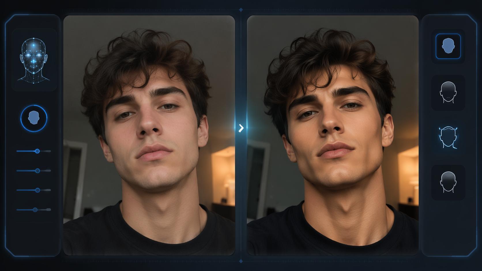classica immagine del prompt del filtro facciale Gigachad