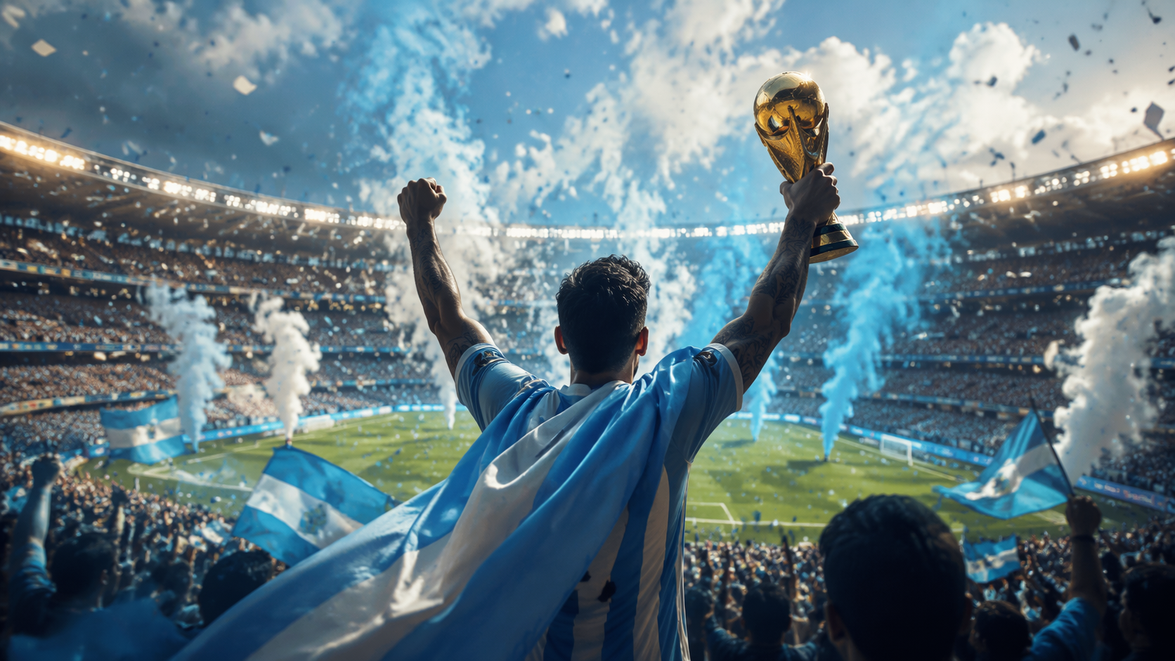 Dreamina Argentina World Cup, ví dụ 3: Tâm trạng trận đấu World Cup