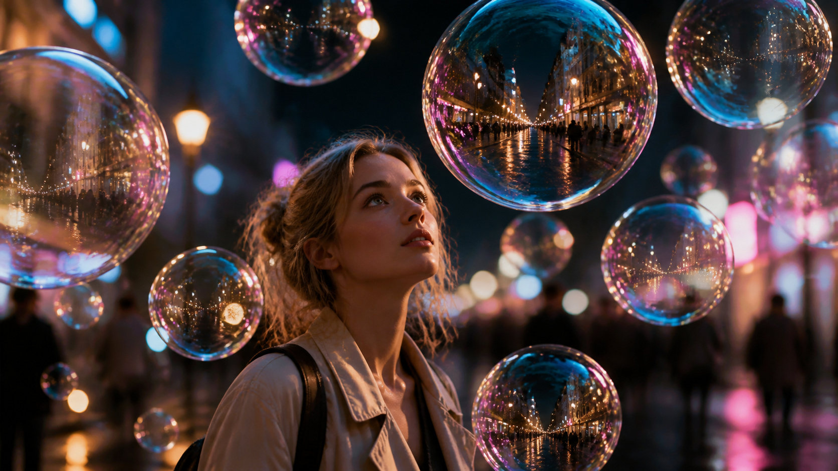 Dreamy Soap Bubble Texture original 16:9 effect visual 3