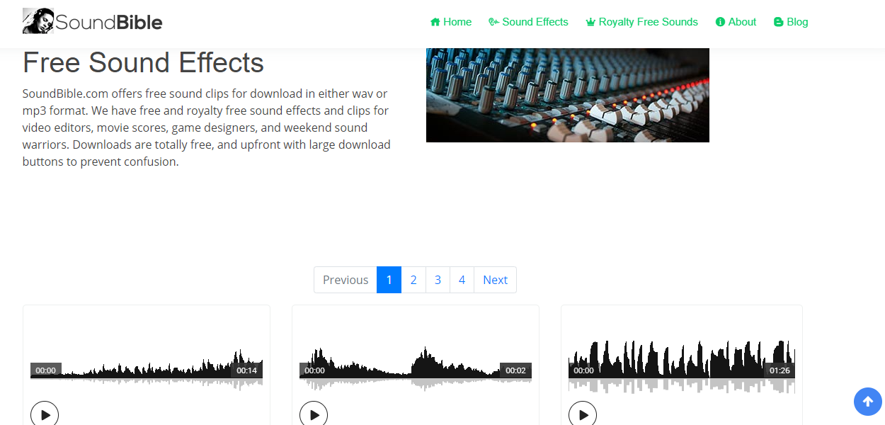 SoundBible homepage