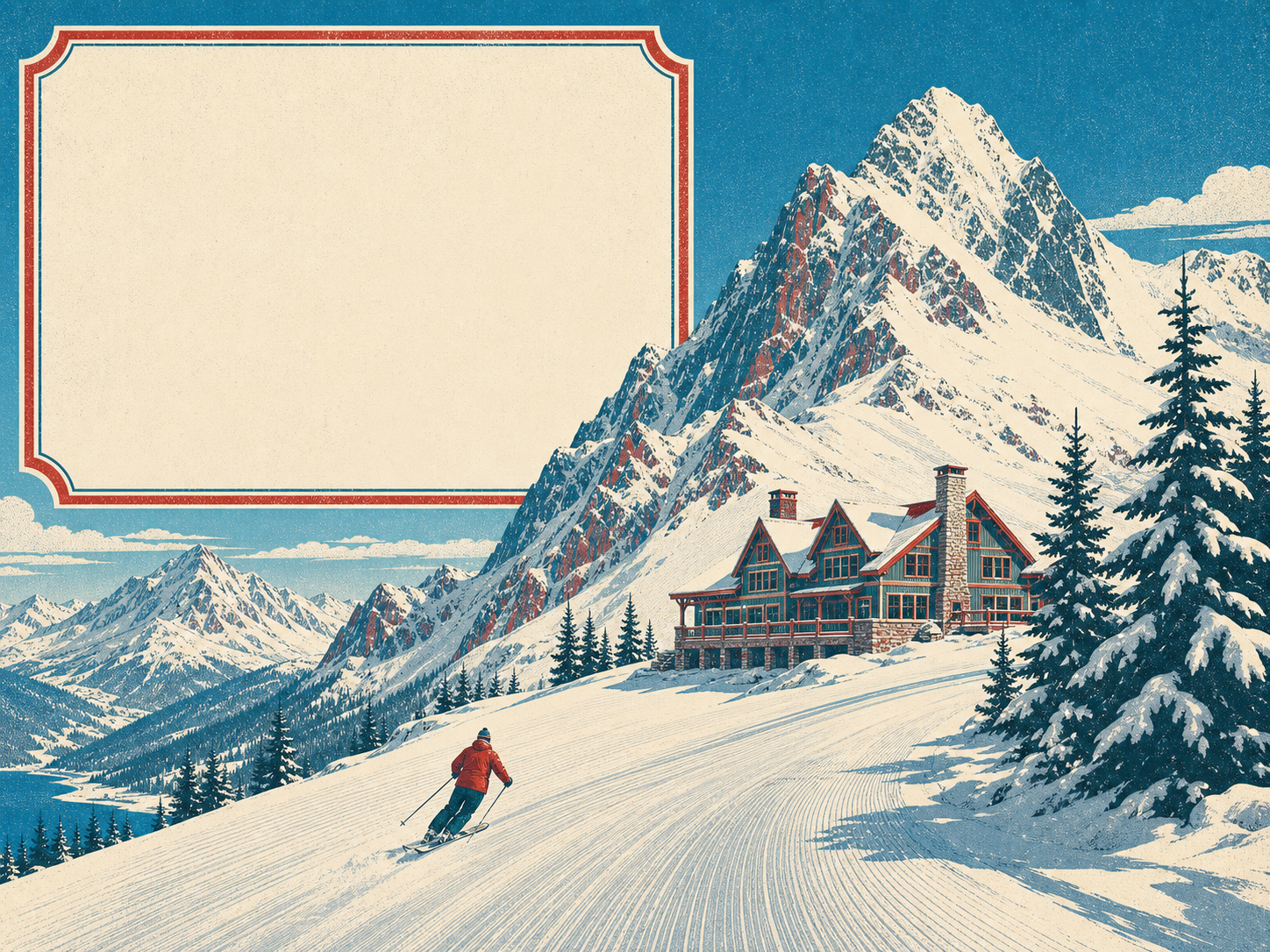 Ski Resort Poster Prompts esempio di richiesta 1