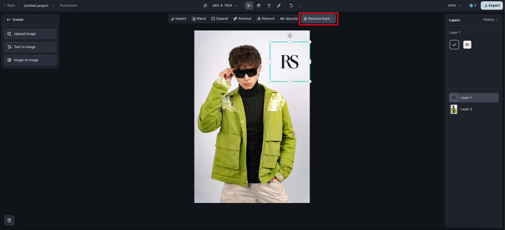 inserisci il logo sull'immagine gratuitamente