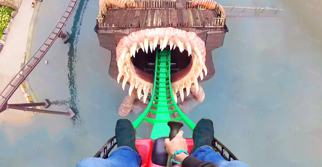 POV scary roller coaster videos