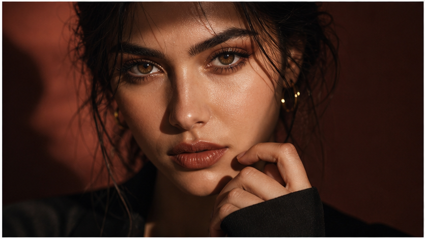 Trending Close Up Portrait Fotobearbeitungsaufforderungen Beispiel 3