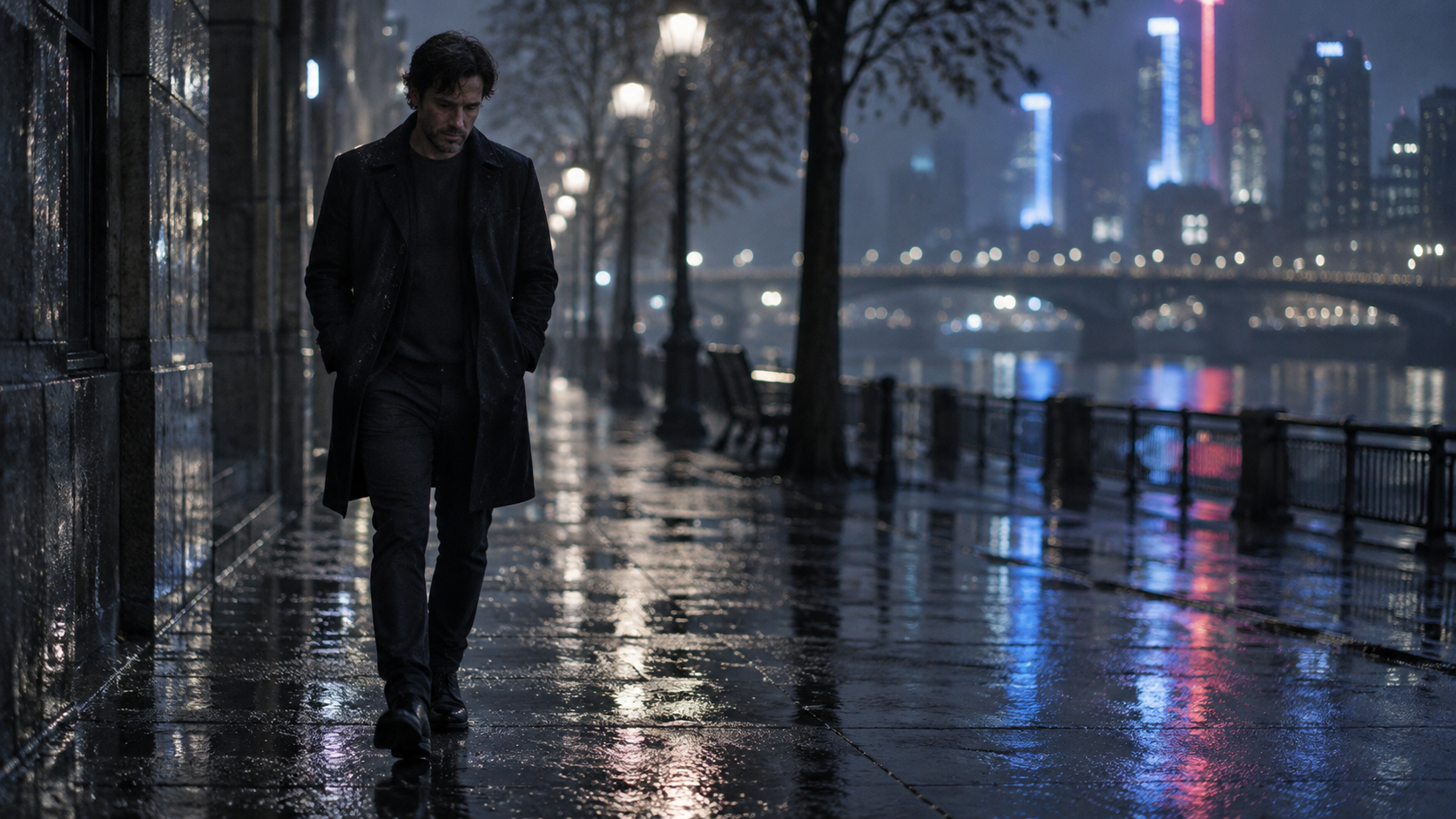 a restrained sad nightwalk video