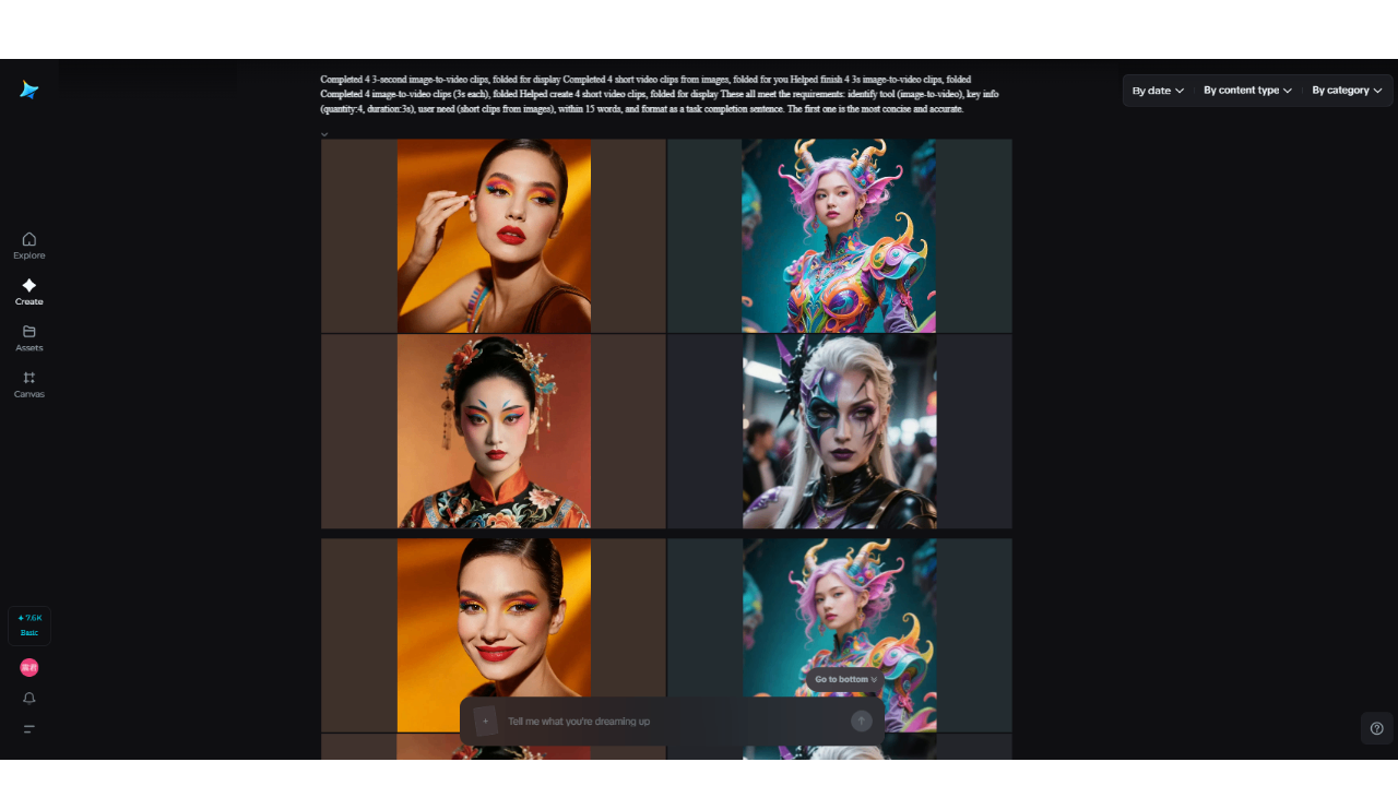 Tính năng tạo video hàng loạt trong Dreamina