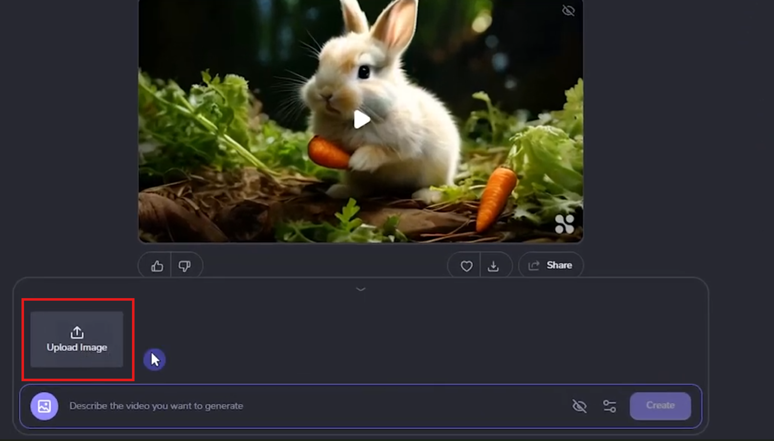 AI Haiper immagine al video