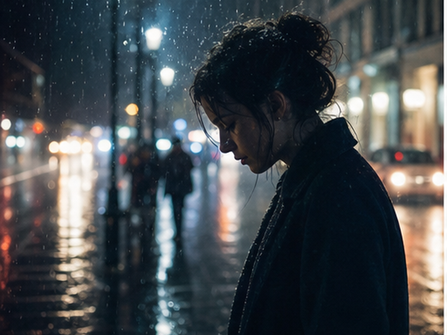 Rainy city walk