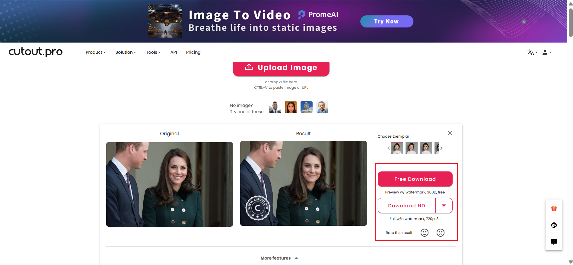 Vidéo générée par IA à partir d'une image
