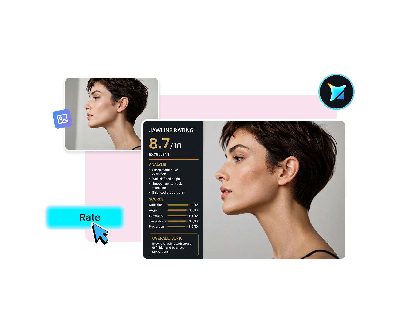 Jawline Rating Tool: AI-Powered Face Analysis