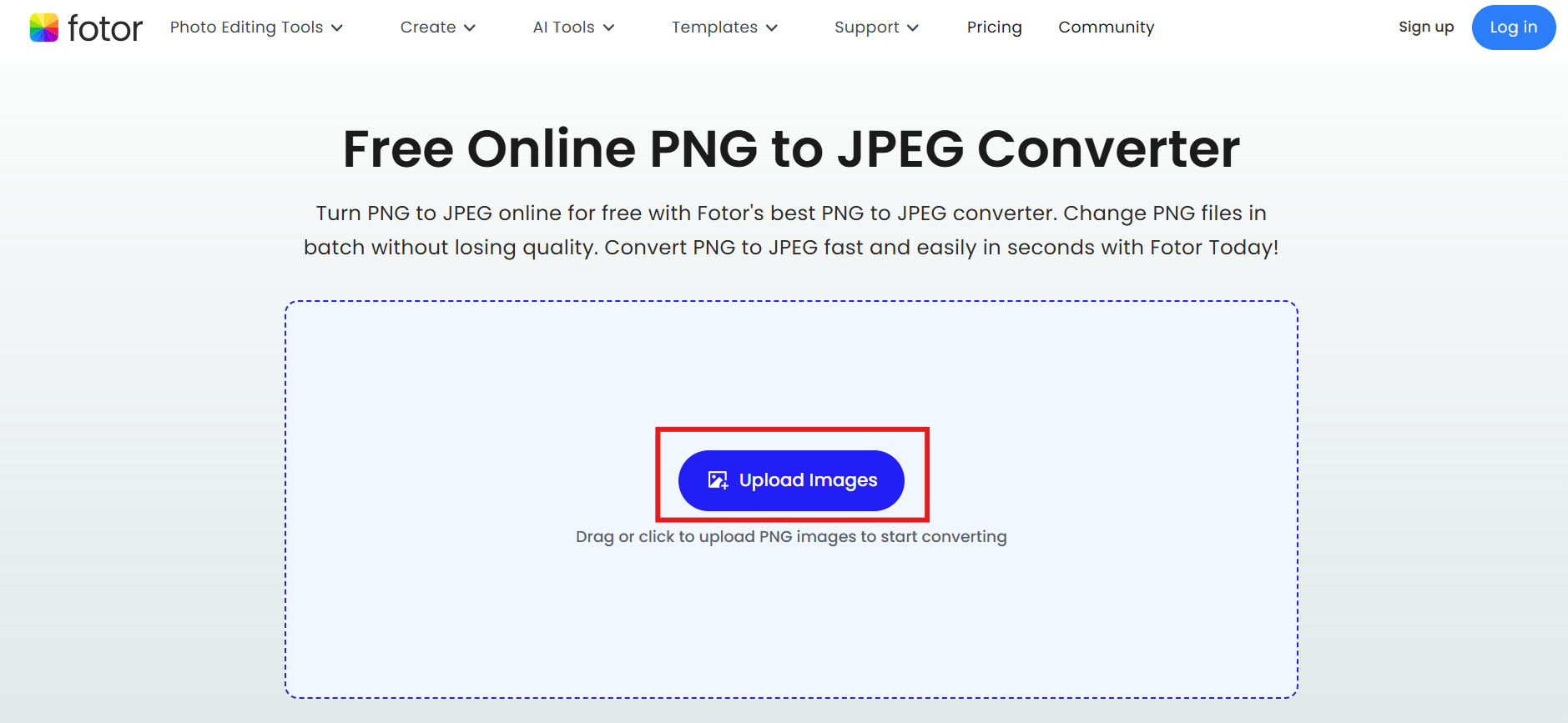 Upload images